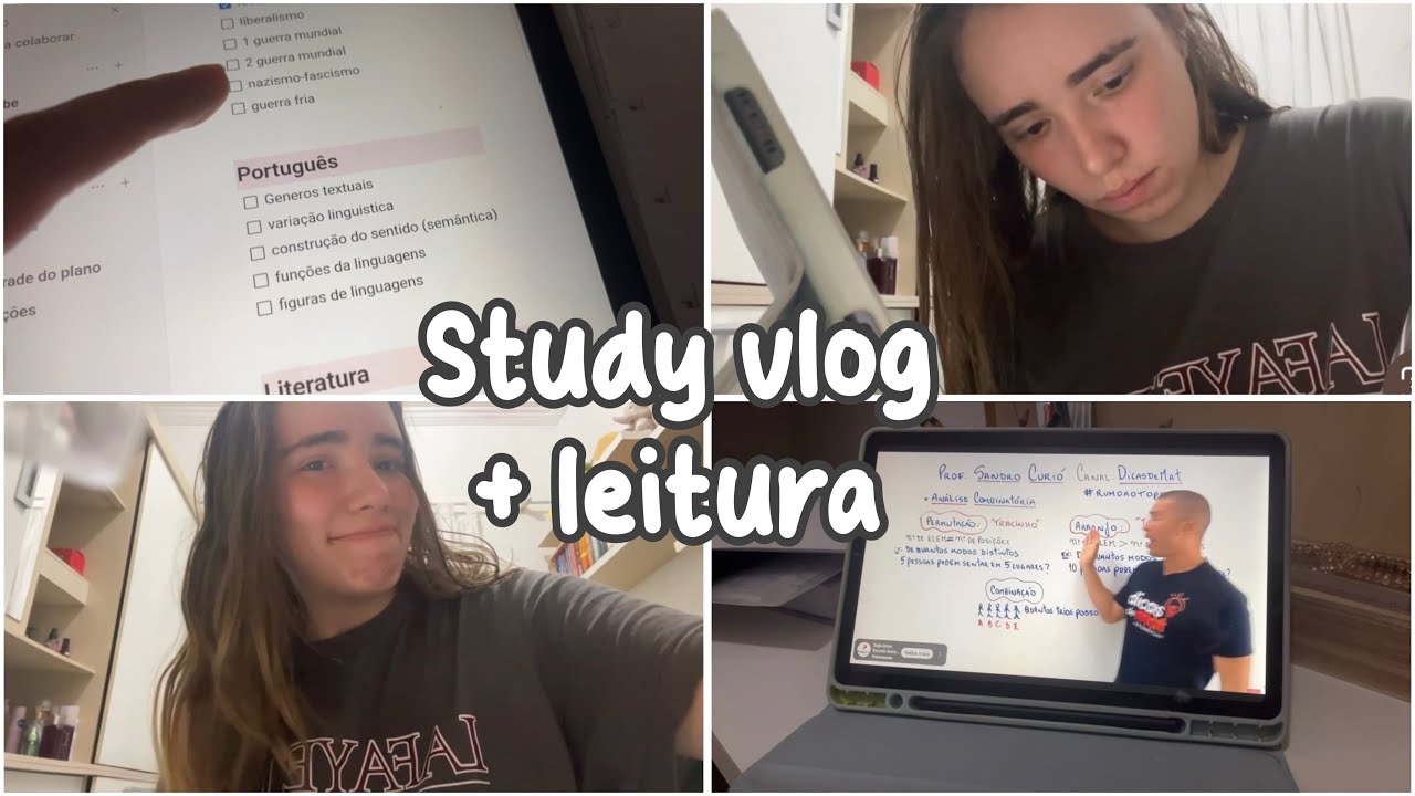 Estude comigo na madrugada / study vlog 