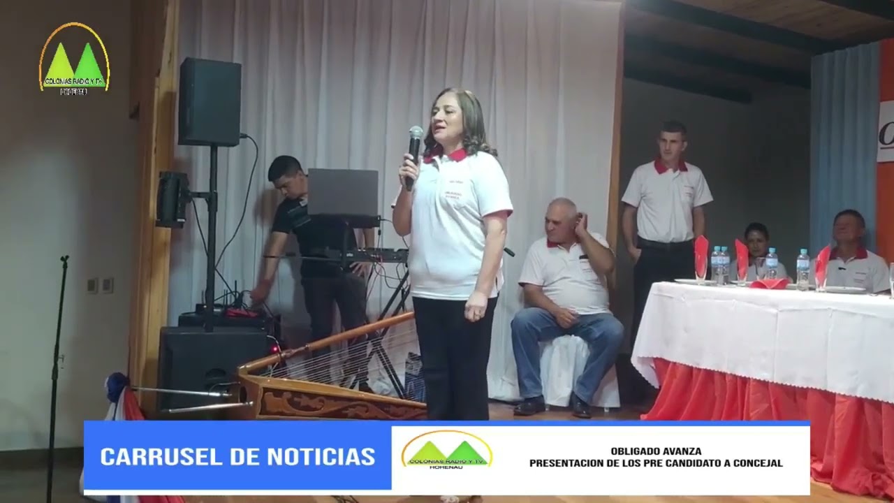 Presentación de pre candidato a  Concejales Colonias Radio y Tv