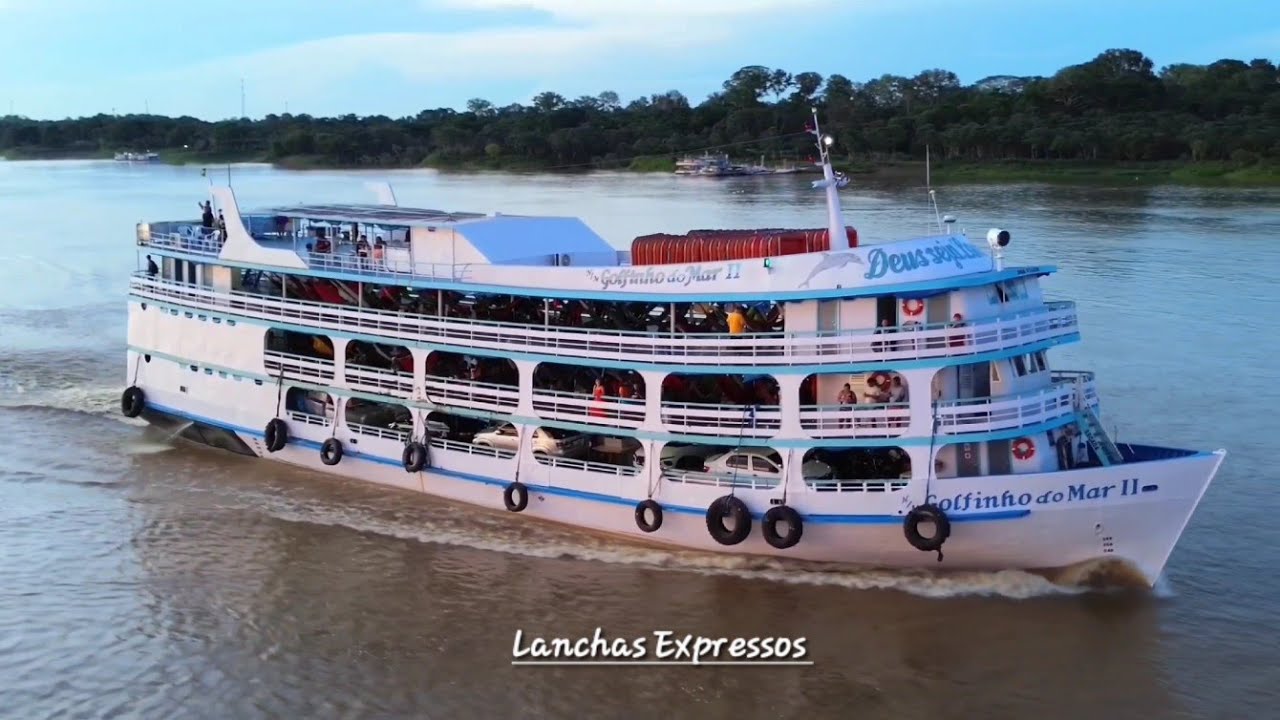NAVIO GOLFINHO 🐬 DO MAR EM SUA NOVA LINHA MANAUS X BELÉM X MANAUS PRESSÃO  DO MITSUBISHI 1400HP