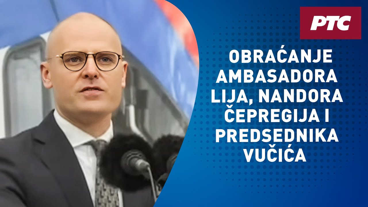 Obraćanje ambasadora Lija, Nandora Čepregija i predsednika Vučića