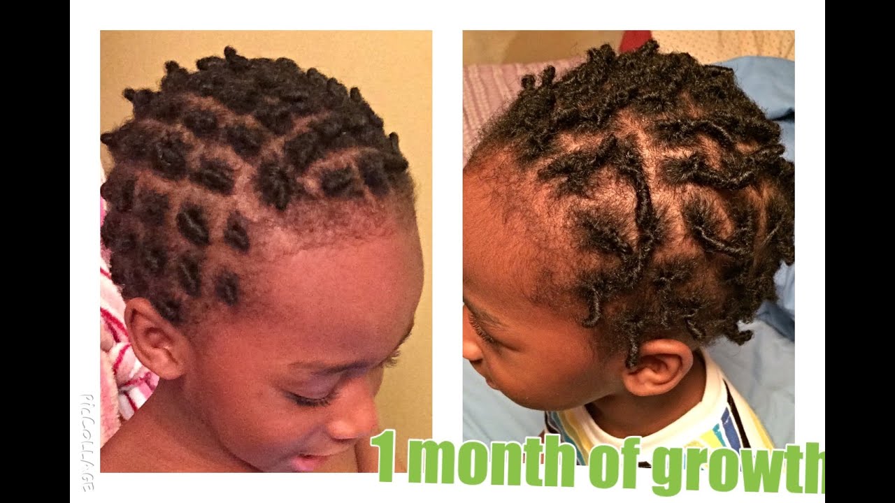 Zion's 1 month update (Instant Toddler Locs)