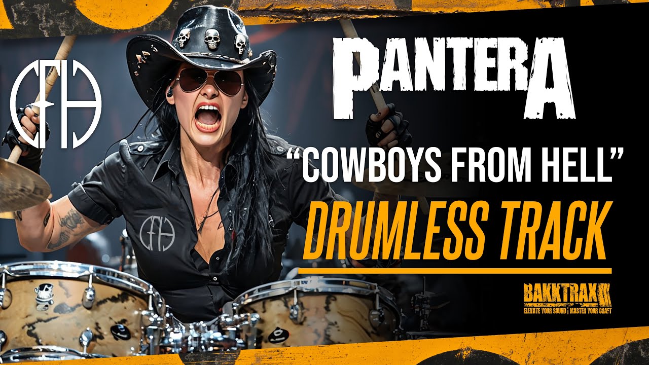Pantera - Cowboys From Hell (Drumless) NO DRUMS - High Quality