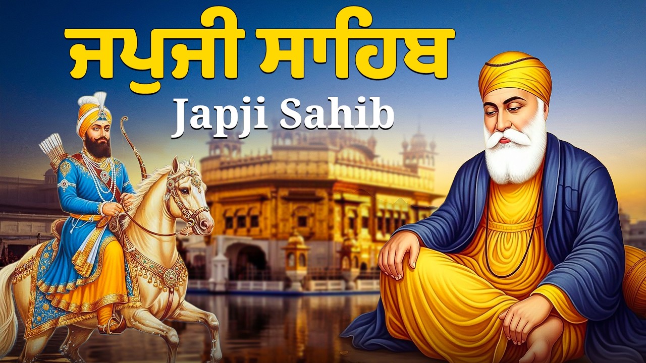 Morning Prayer (ਜਪੁਜੀ ਸਾਹਿਬ )Japji Sahib - ਬਹੁਤ ਹੀ ਮੀਠੀ ਆਵਾਜ਼ ਵਿਚ - Lyrical Video #sikhprayer #nitnem