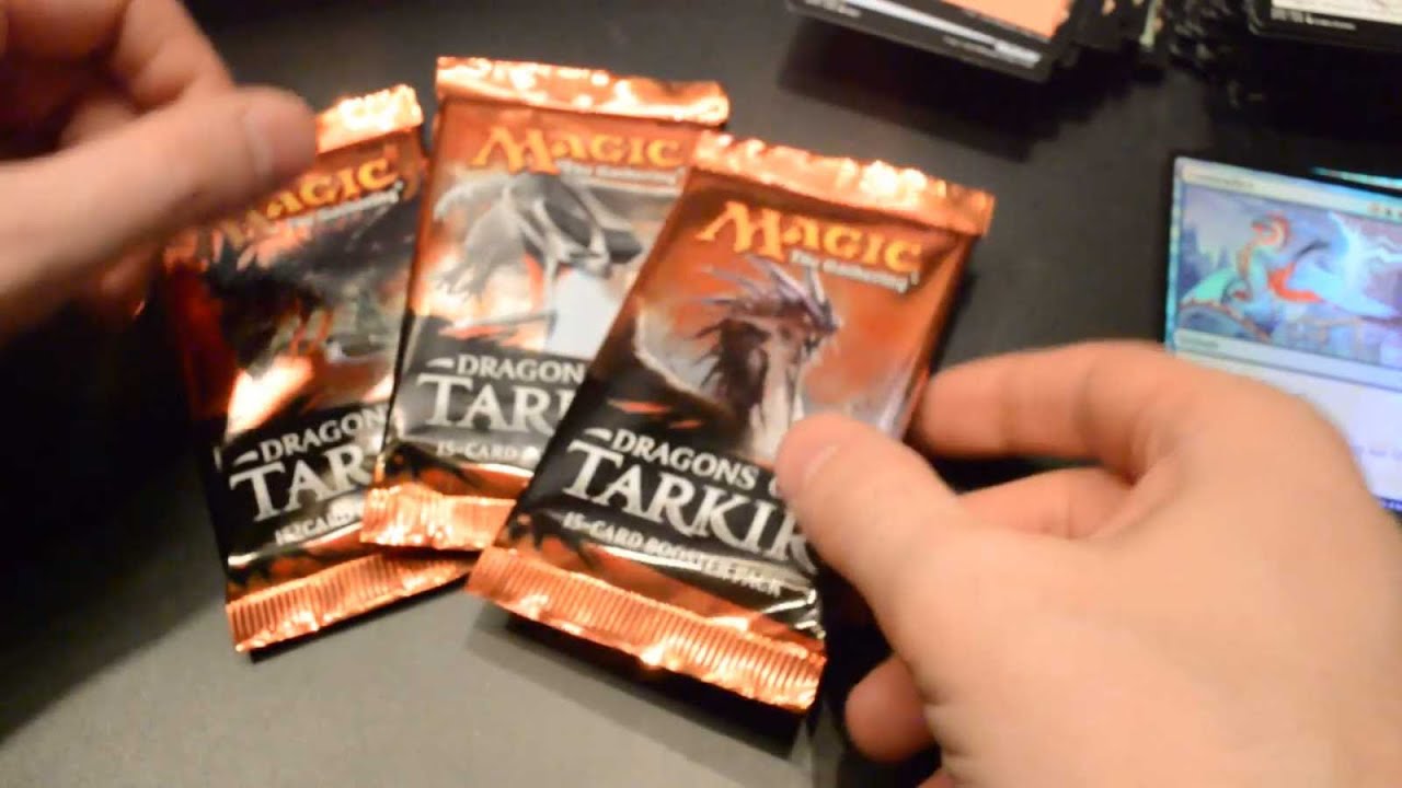 Soft-spoken ASMR unboxing: Dragons of Tarkir booster box