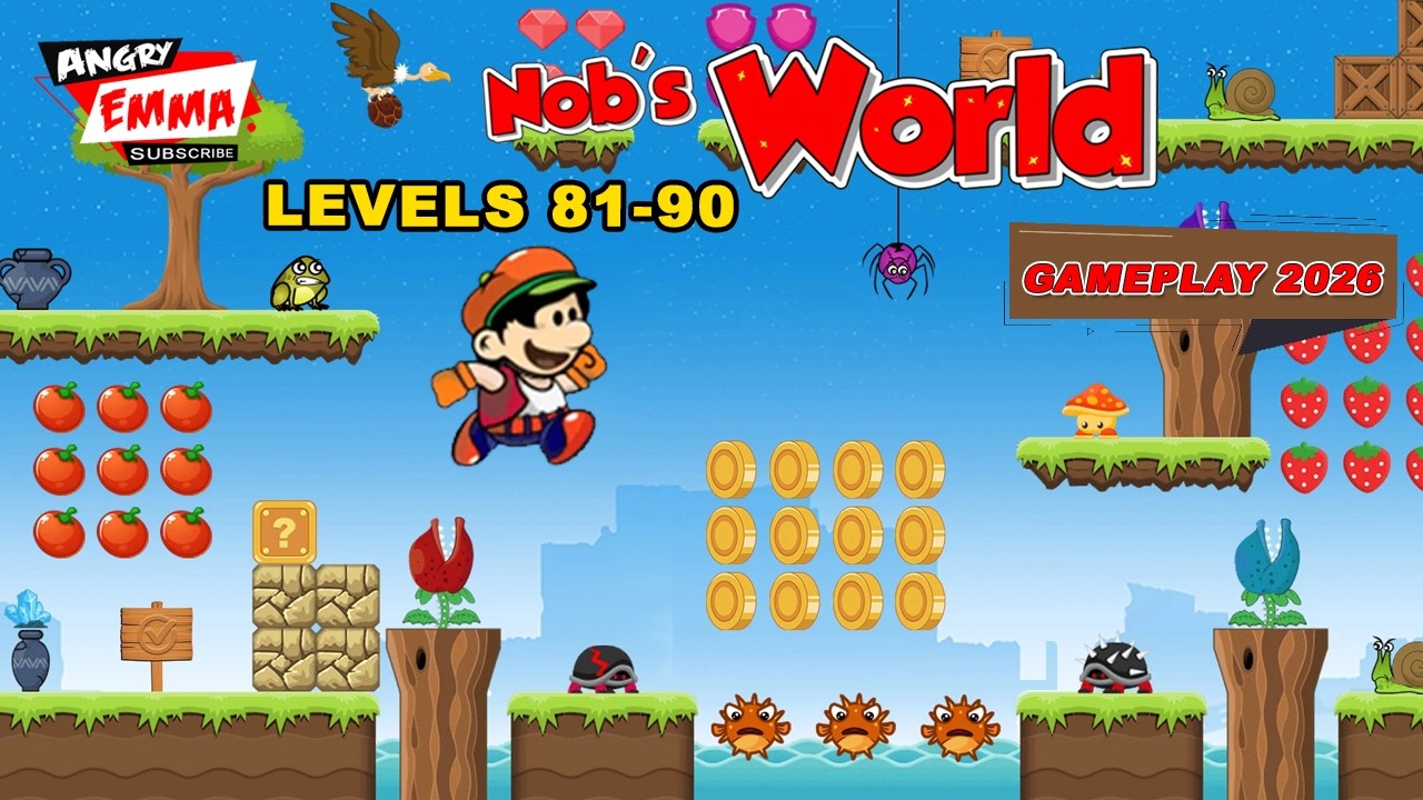 Nob's World - Levels 81-90 (gameplay 2026)