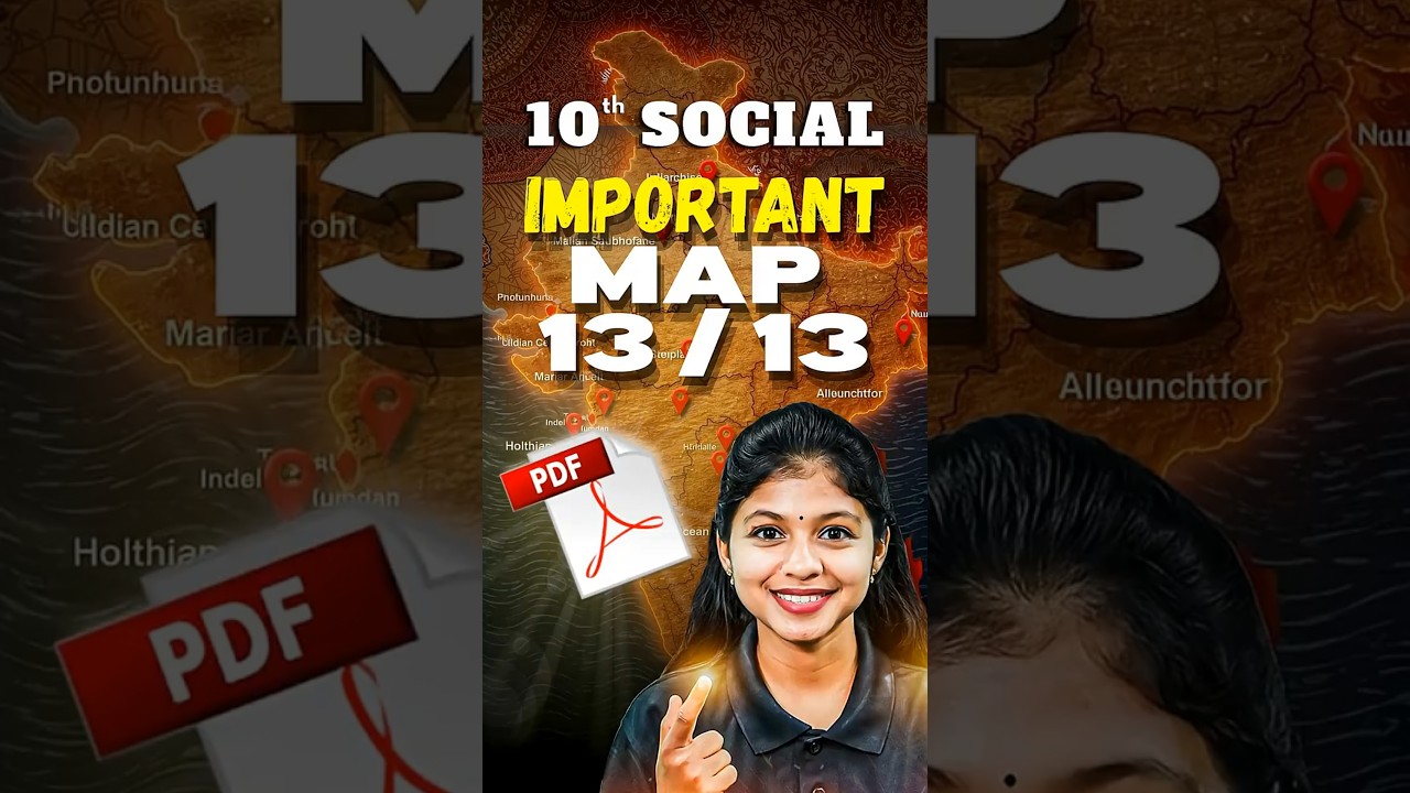 10th Social Top Map Places📍Public Exam 2026 | Shravanee mam #tnstateboard