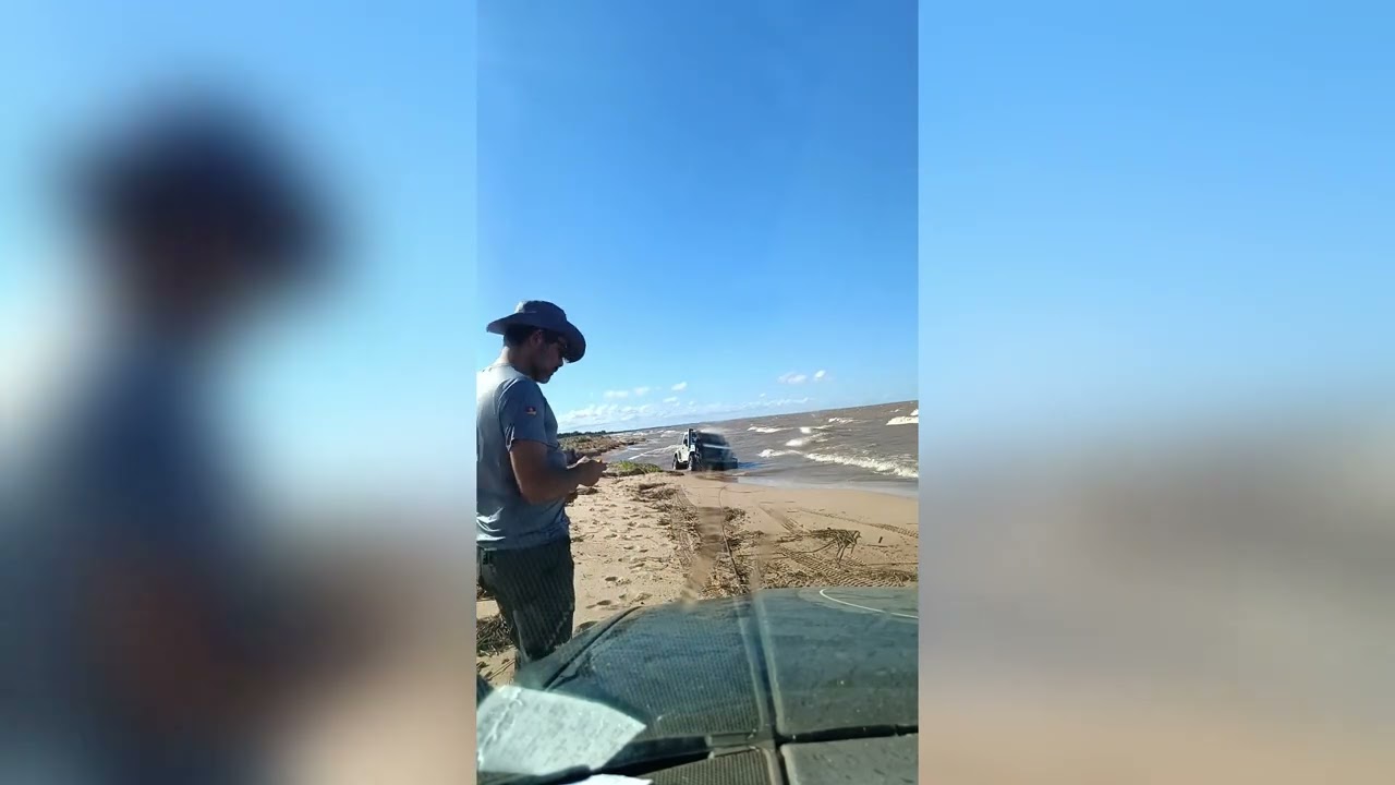 Trilha no pontal de Tapes com a galera do COVID 4x4