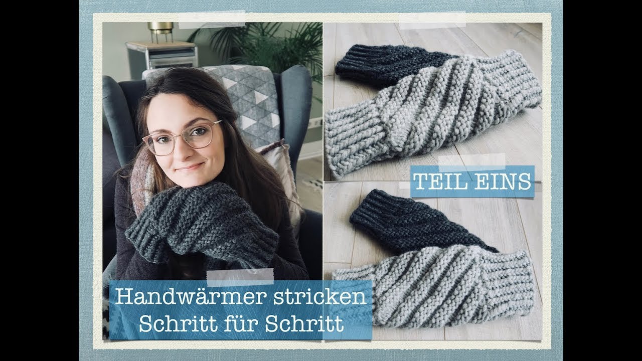 Handwärmer/ Muff stricken Schritt für Schritt Teil Eins I Sarah van Draad