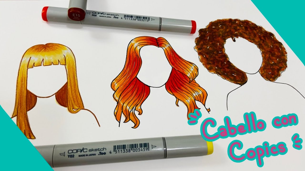 ¿Cómo pintar CABELLO con COPICS? | Tutorial | Laura Cosas