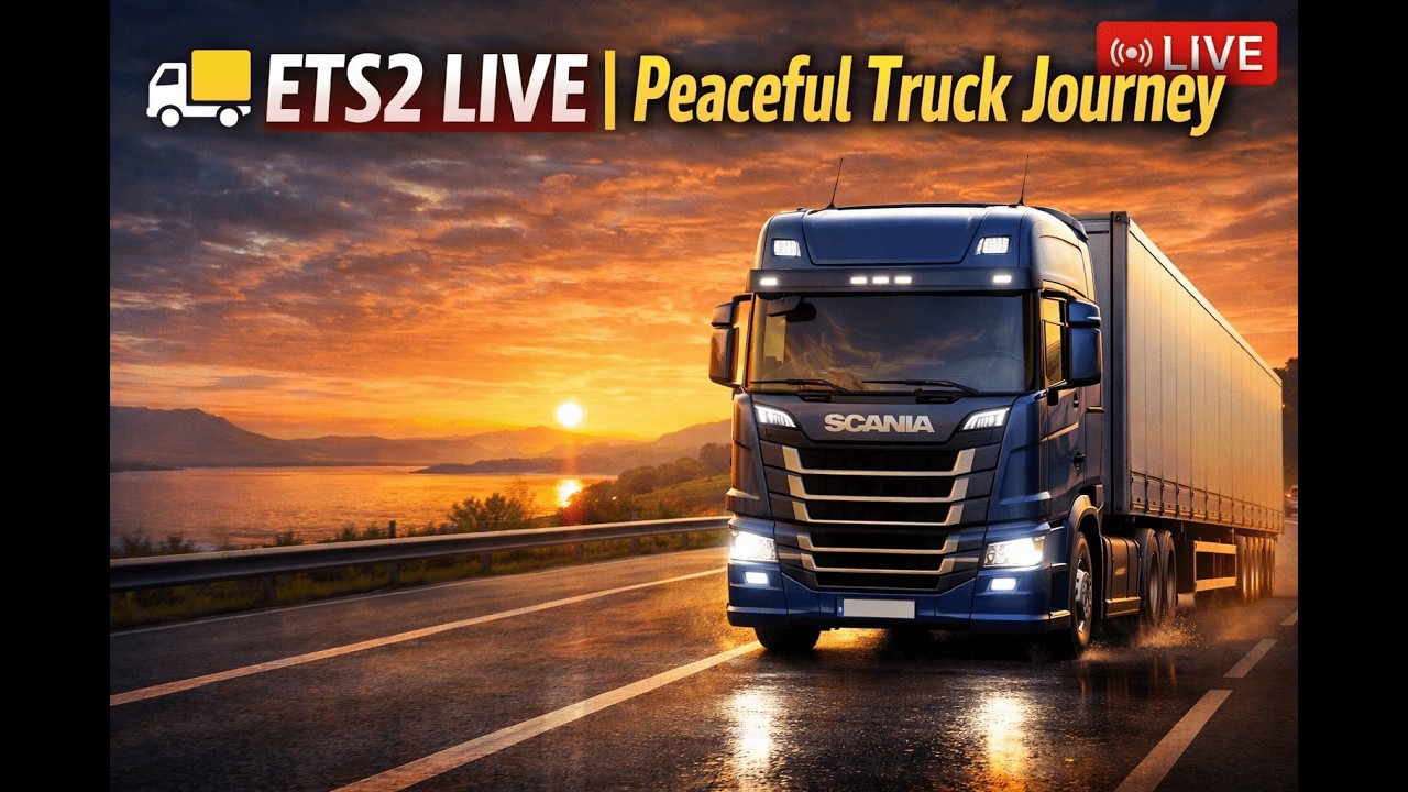 🚚 ETS2 LIVE | Peaceful Truck Journey PC GAMEPLAY