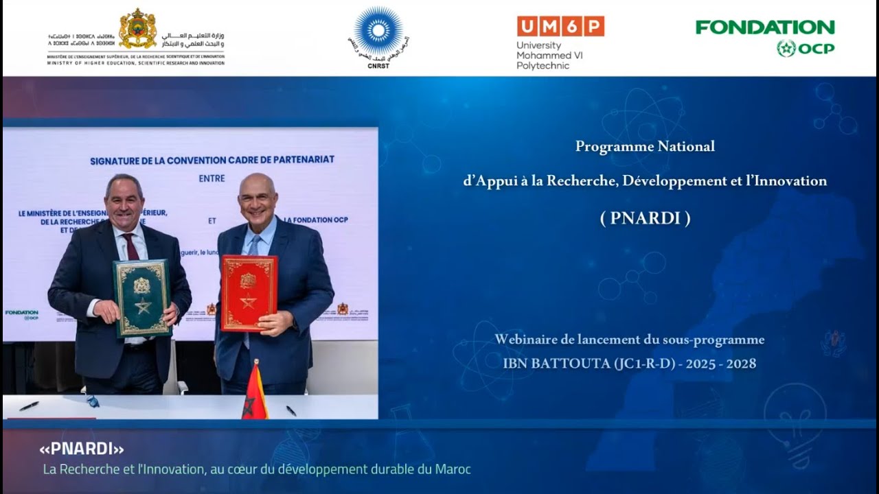 Webinaire PNARDI du 25 juin 2025 - IBN BATTOUTA (R&D jeunes chercheurs)