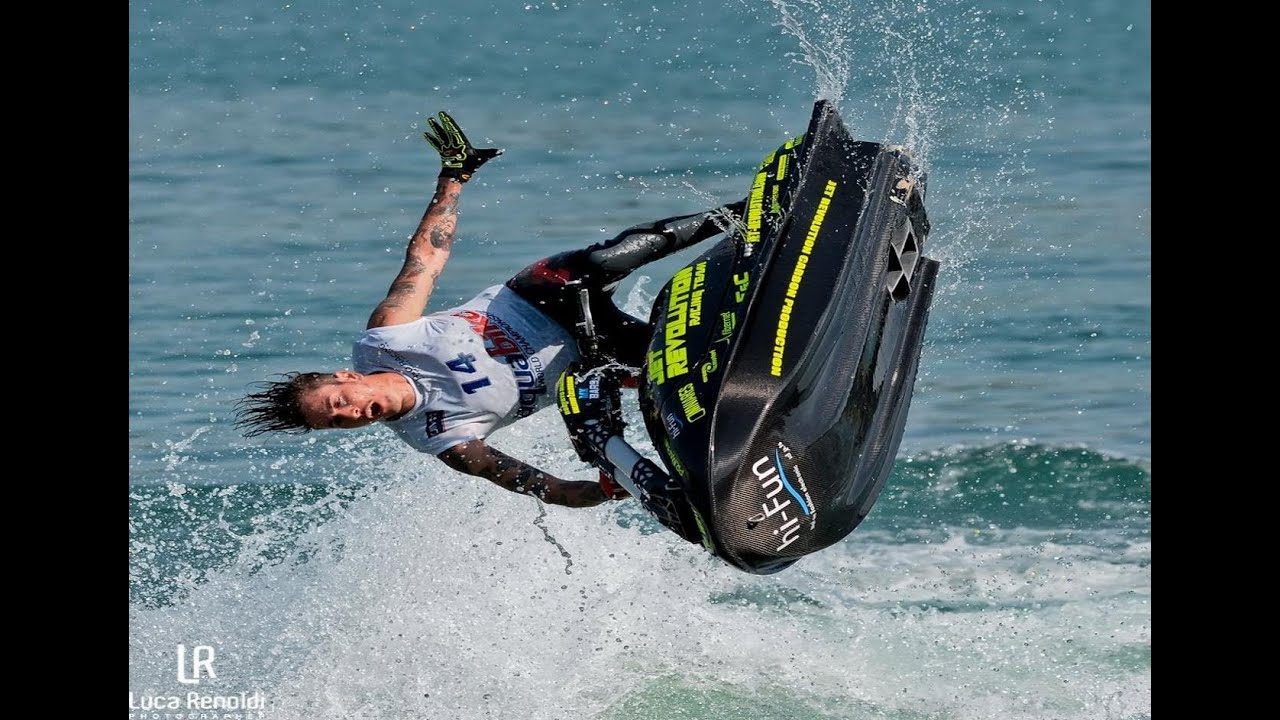 AMAZING EXTREME JET SKY FREESTYLE SHOW TIME - Filmed with a Drone