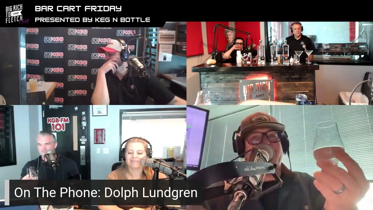 Dolph Lundgren on Bar Cart Friday! Hard Cut Vodka | Big Rich, TD & Fletch Presented by Keg N Bottle