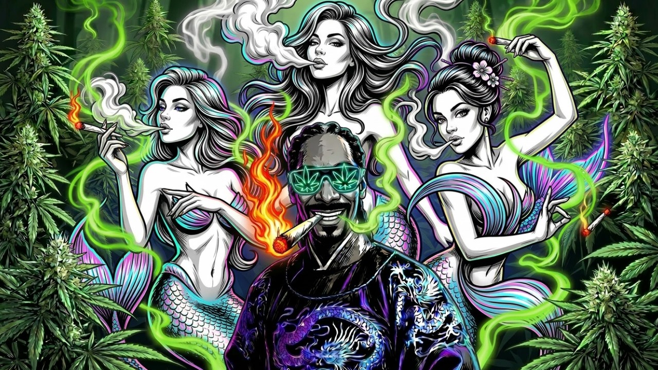 Rap 420 - Best Playlist – Noite Psicodélica, Vibe Suave 🌿🍄💨 - Snoop Dogg | Bluesy Flow | Stoner Mood