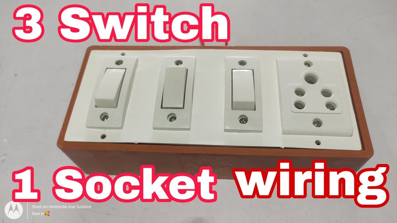 3 Switch & 1 Socket Bord wiring||My lifestyle||Youdhistir bhai vlogs