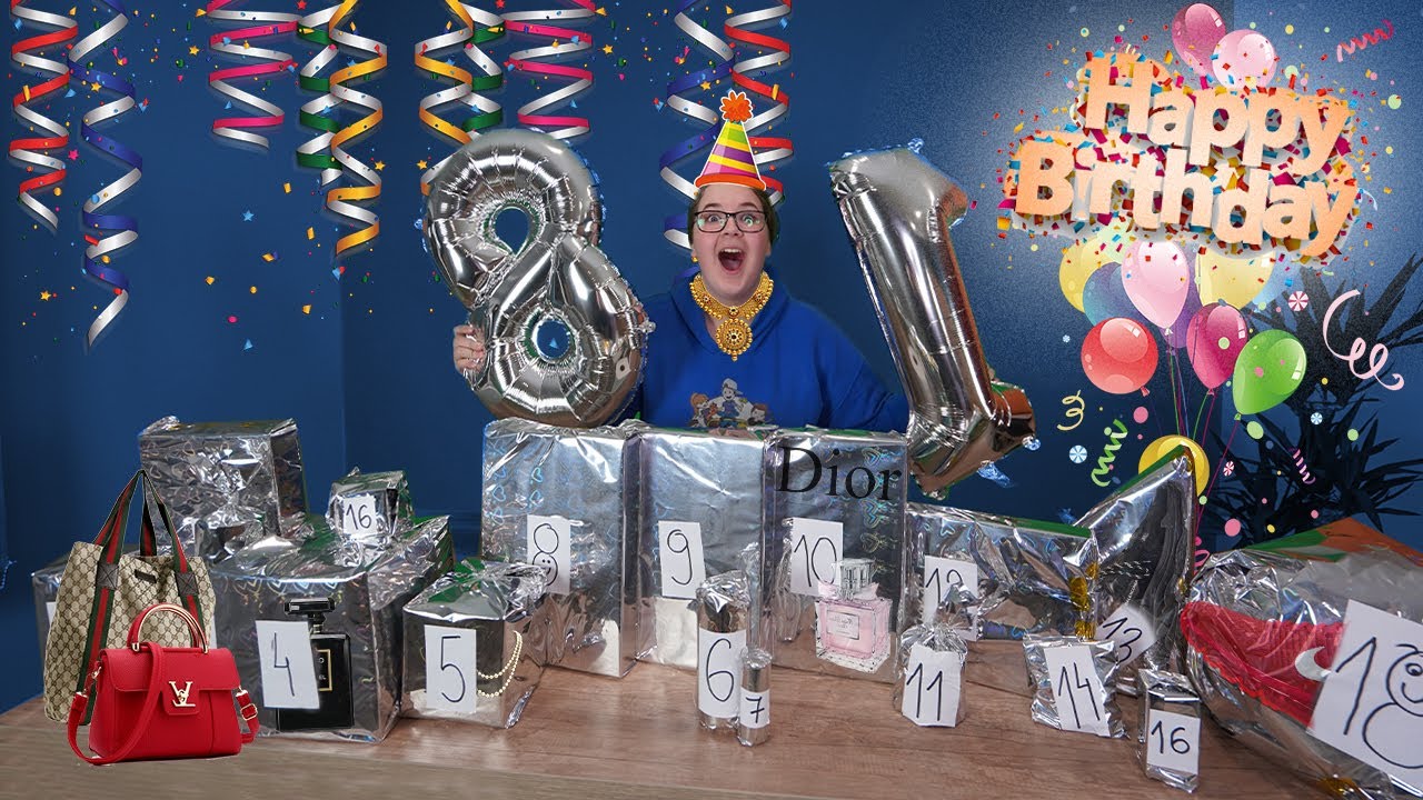 18 POKLONA ZA 18-TI ROĐENDAN !!  *iznenađenje*