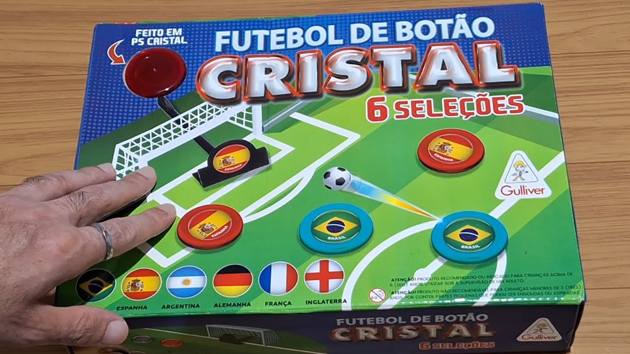Futebol de Botão Cristal Gulliver 6 Seleções