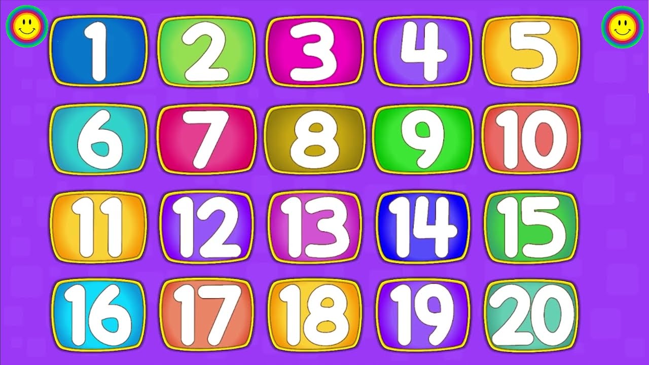 Aprenda de 1 a 20 | Video Educativo Infantil | Números Para Crianças Aprender