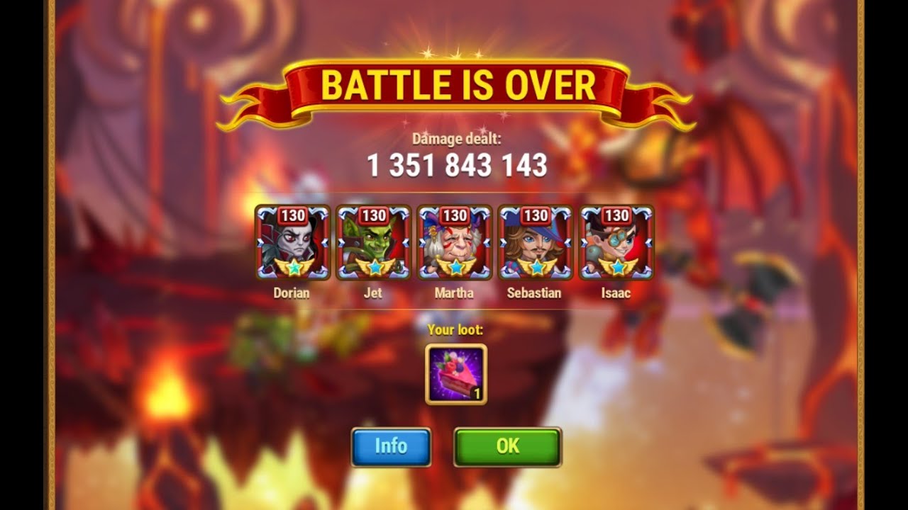 Archdemon day 5: 1 Billion damage, some other teams, today's puzzle