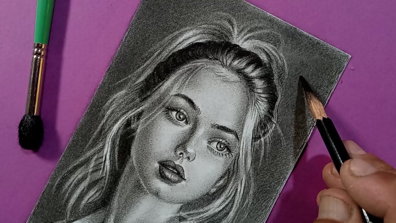 Step-by-Step Hyperrealistic Portrait Drawing (Charcoal Tutorial)