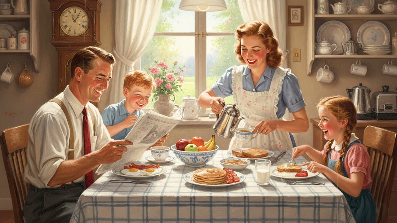 Family Morning Coffee: Warm Vintage Music Playlist for Breakfast and a Good Mood