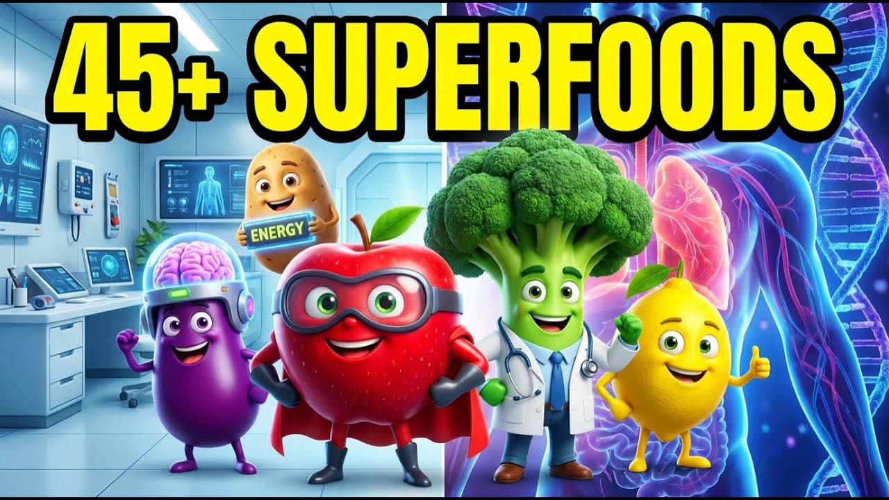 45+ Superfoods for Total Body Health Brain, Gut, Liver & Energy Explained 🥦🧬