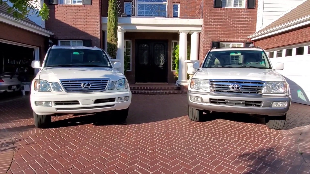 🎬 Lexus LX470 против Landcruiser 100 серии 2007 Белый 🏆