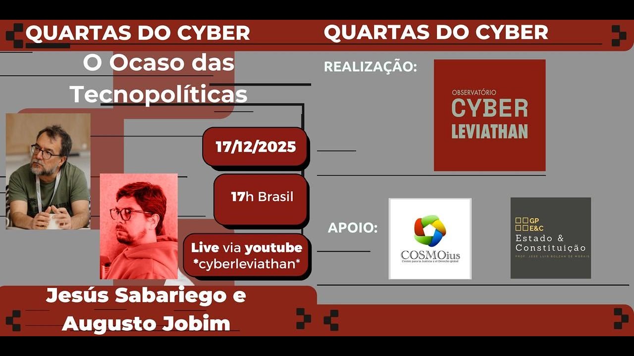 Quartas do Cyber - 73º Encontro - Jesús Sabariego e Augusto Jobim