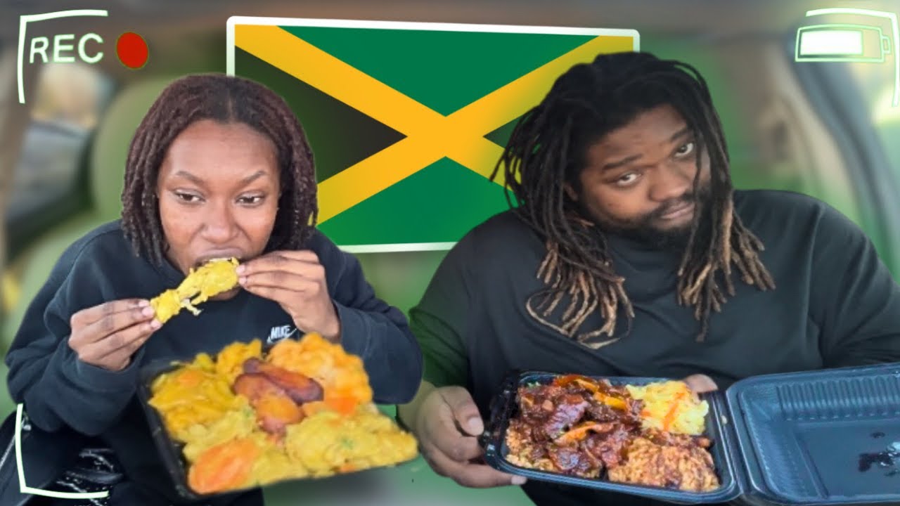 Grubbing on JAMAICAN FOOD out in Texas (1ST TRY) 