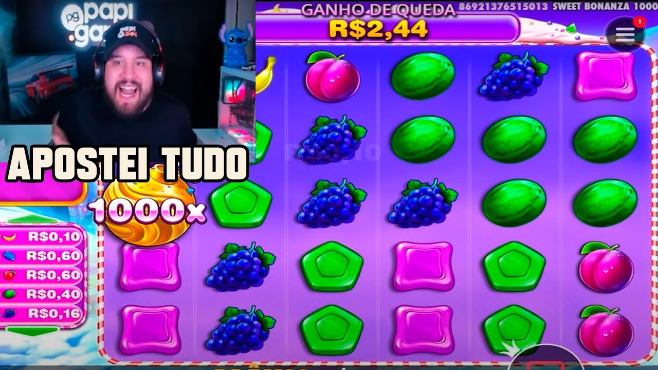 APOSTEI TUDO NO SWEET BONANZA 1000 E FORREI