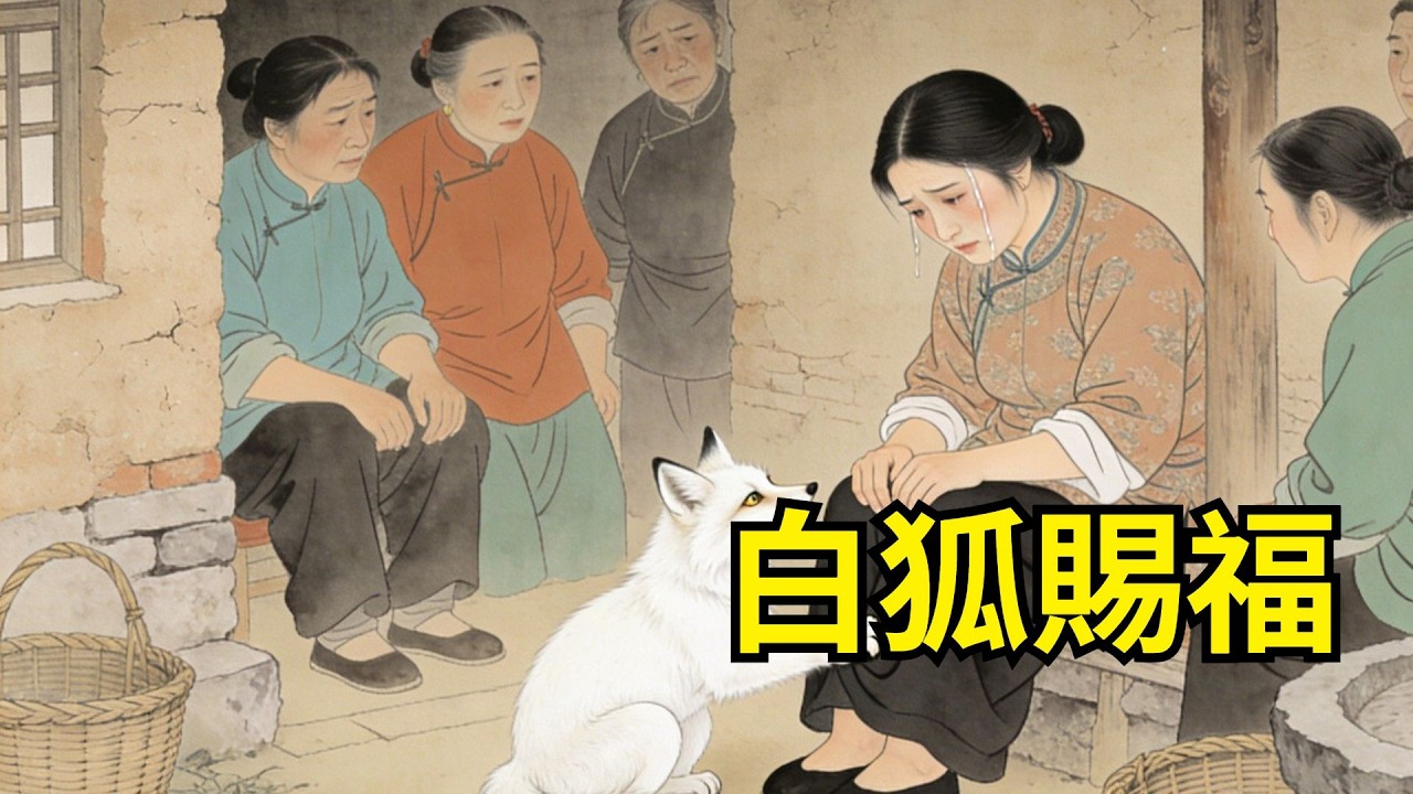 村婦被婆家嫌棄無子受盡冷眼，唯有壹只白狐常伴左右。旁人笑她癡傻，說她命中無子難擡頭。不料白狐化身靈仙，送來福娃庇佑全家，全村人得知真相，個個驚得說不出話！【心事郵局】#民間故事#傳統故事#故事頻道