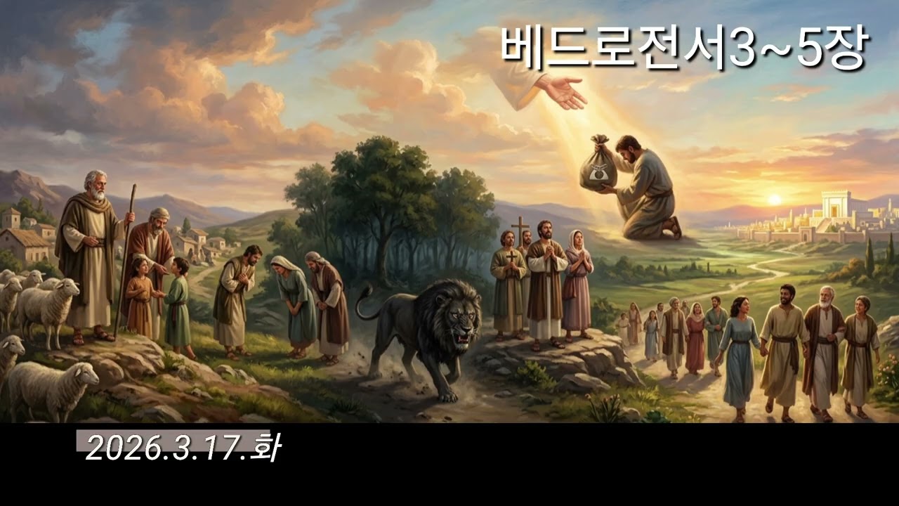 베드로전서3~5장/고난과 선한 양심/선한 청지기 정신/양 무리의 목자와 겸손