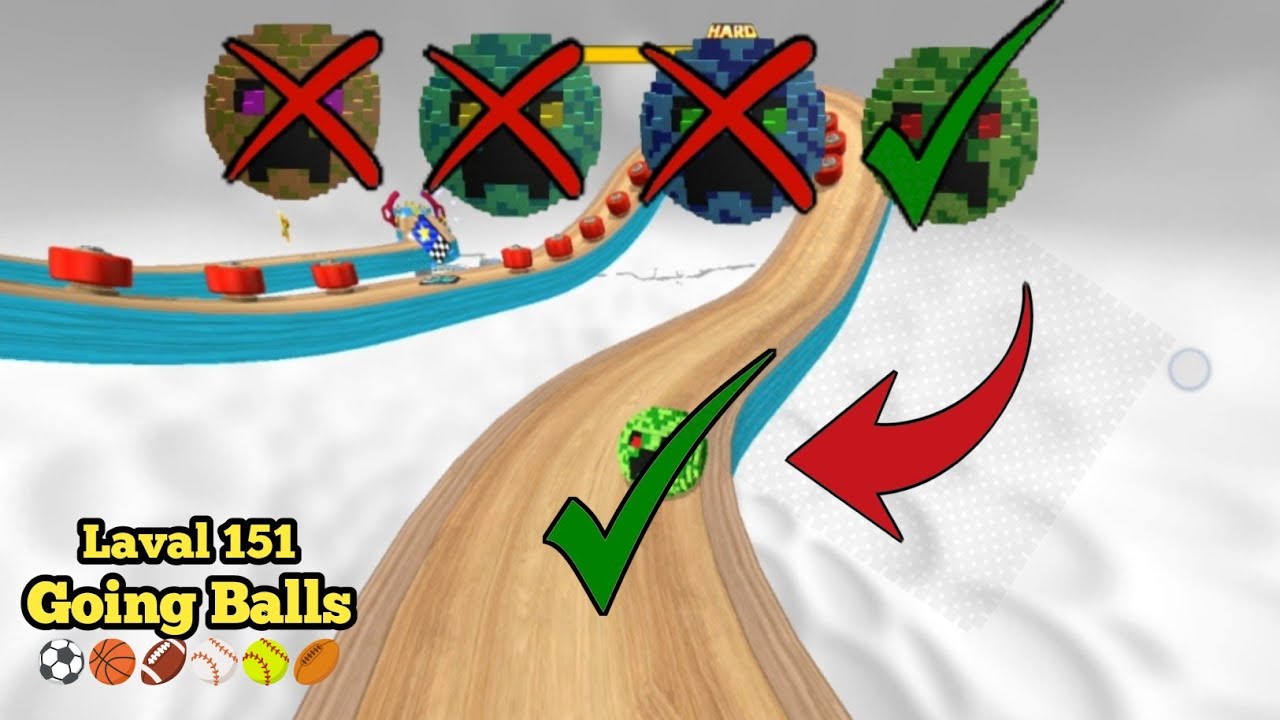 🏈Going Balls ; Super Speed Run Hard Walkthrough | Level 151 || los game || Arbaz Guru Gaming |