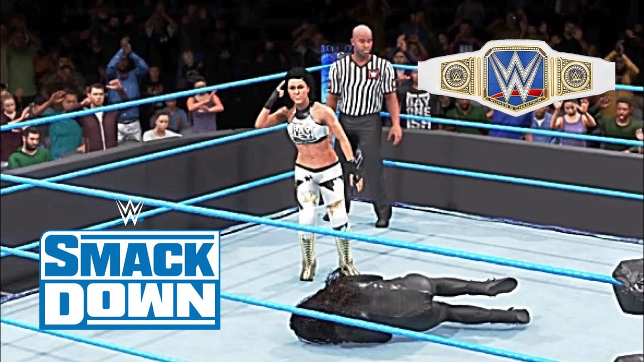 WWE 2K20- Tamina Vs Bayley W/ Sasha Banks - WWE Smackdown Women’s Championship