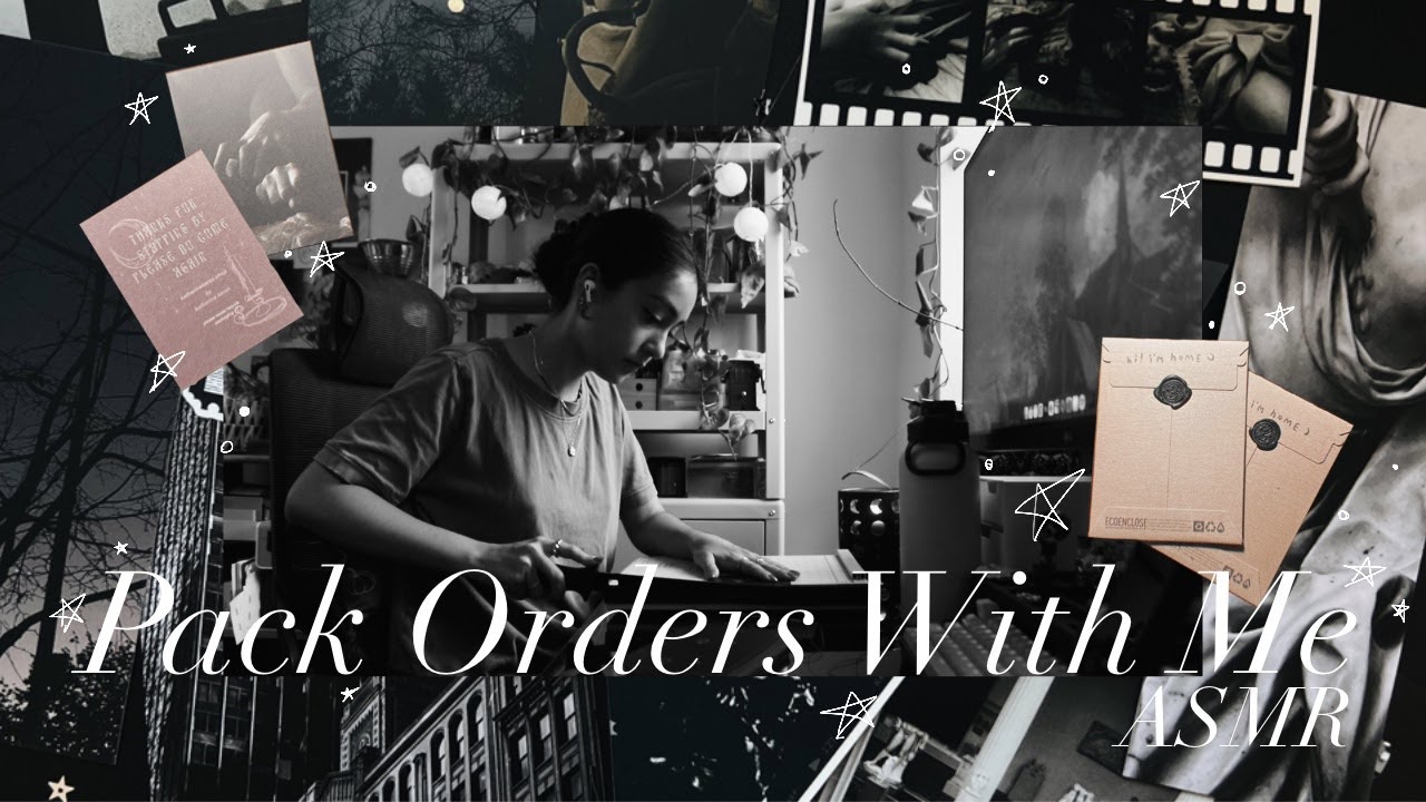 an evening packing orders [asmr] .vlog 022.