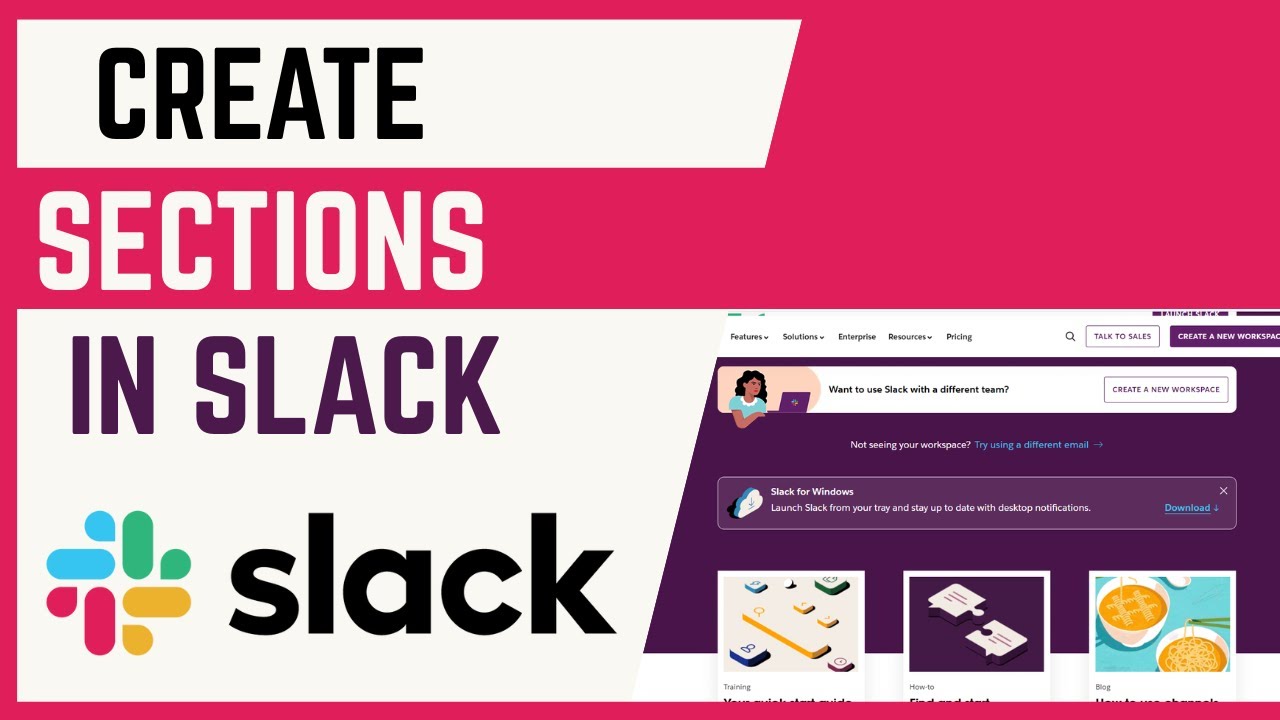 How To Create A Section On Slack