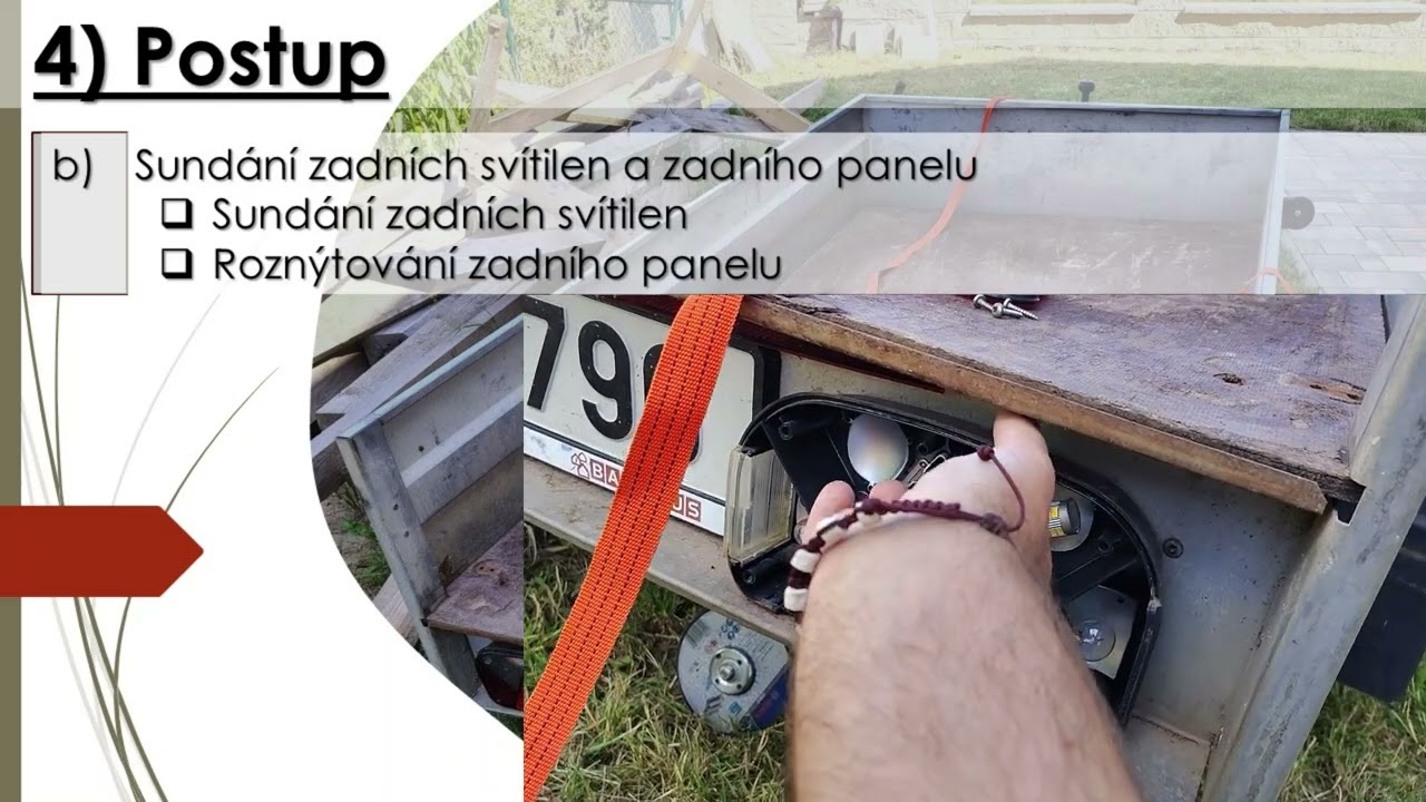 Výměna podlahy přípojného vozíku Agados Handy 20