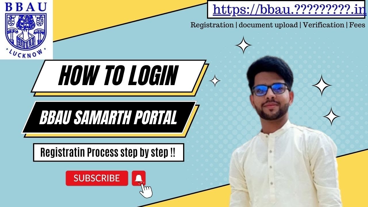 BBAU Samarth Portal Login | Registration Process |UG & PG Courses| @TechiesIdea #bbauamethi in Hindi