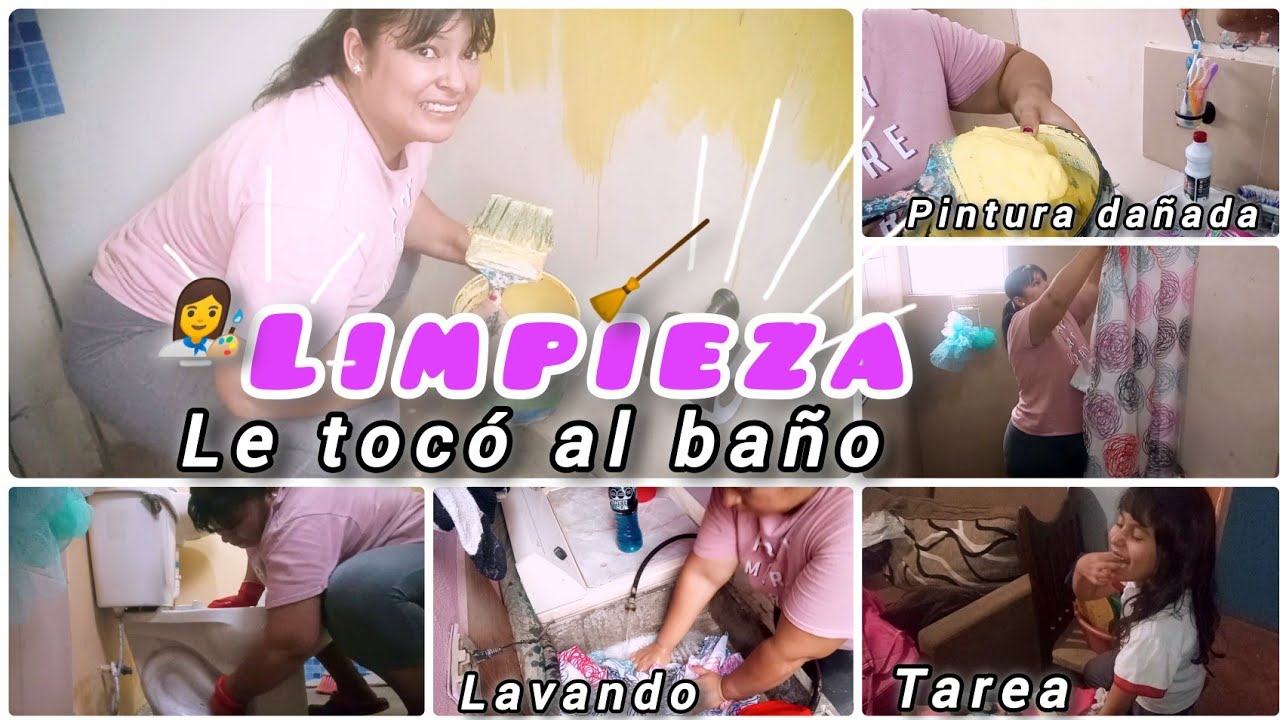 Limpieza Extrema de Baño pequeño ✨Ya pintado y limpio 🤗✨#amadecasa #parati #limpieza #baño
