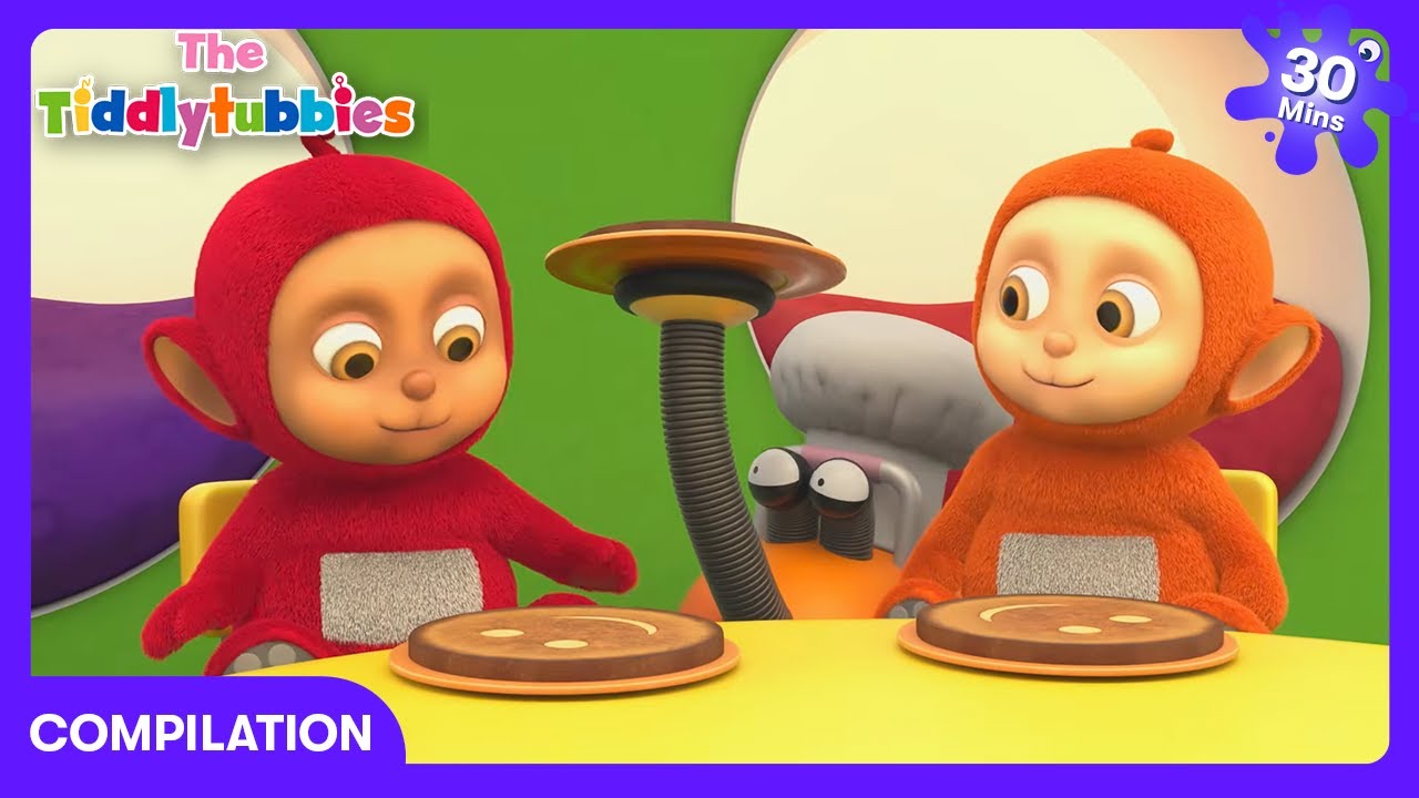 Teletubbies - Vliegende broodjes overal! | Kindertelevisie | WildBrain Kleuterschool