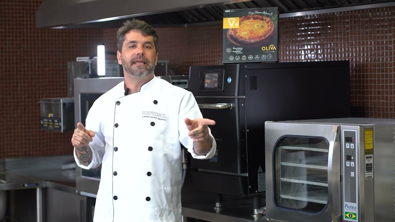 Forno de finalização rápida - Pizza ultracongelada pronta em 2 minutos no Speed Oven da ‪@praticabr‬