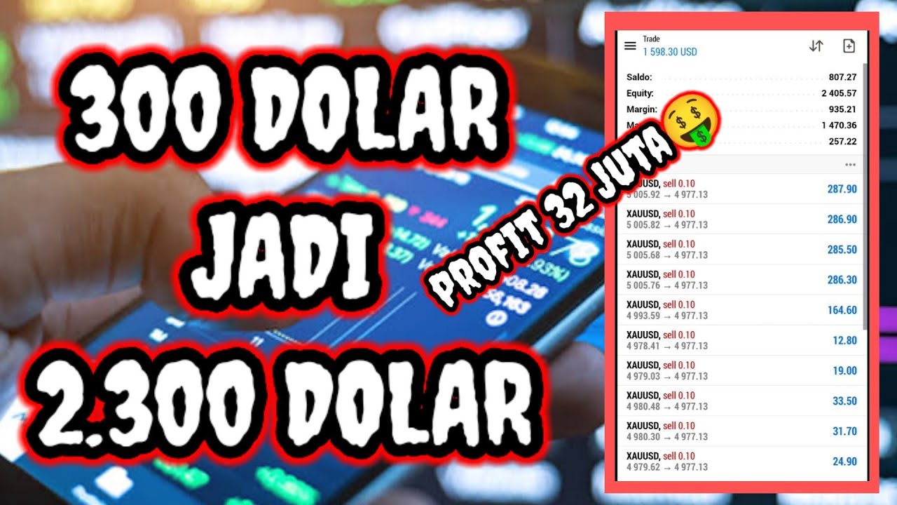 $300 jadi $2.300 || Tutorial cara trading forex untuk pemula 2026