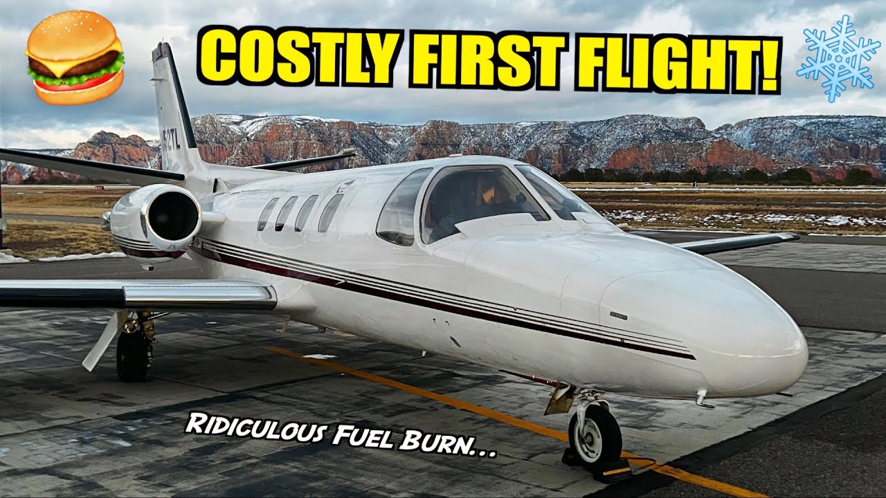 $2000 Hamburger Run In Our New Cessna Citation 501SP! (Terrible .91 MPG)