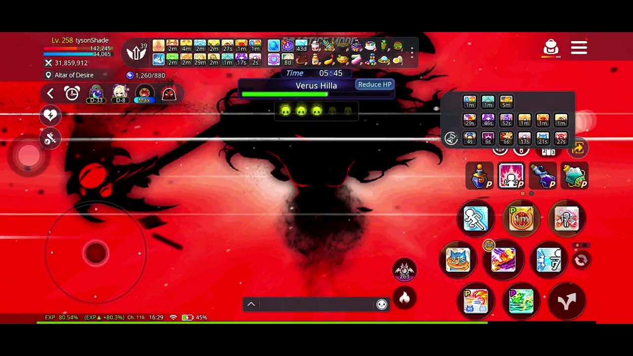 [Maplestory M] Verus Hilla (hard) solo
