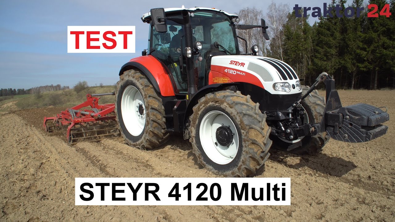 Test ciągnika Steyr 4120 Multi wyjątkowo gładka zmiana czterech przełożeń typu Powershift #steyr