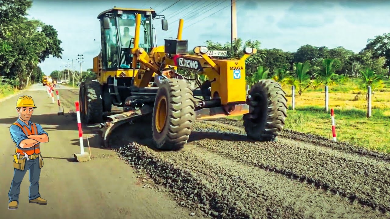 ABC laying process in modern road construction technology | XCMG GR 165