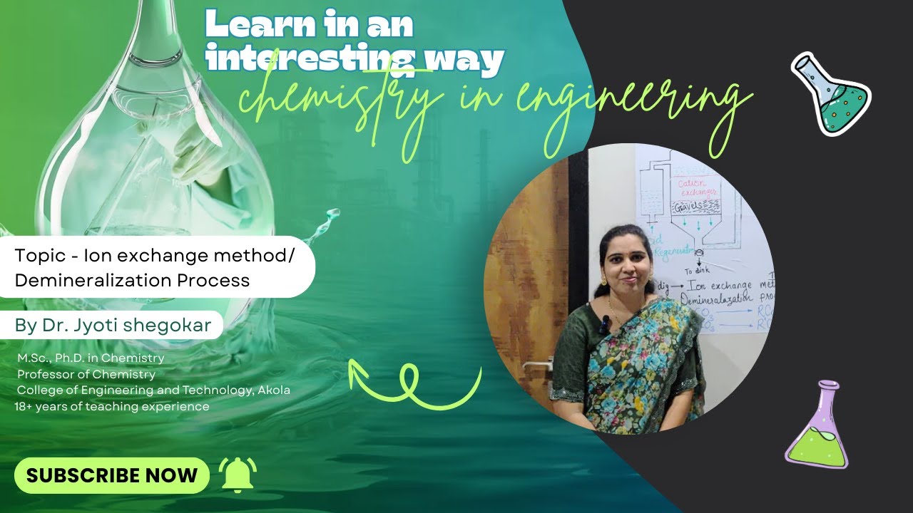 Ion exchange method/Demineralization Process/Dr. Jyoti Dhumale Shegokar/chemistry