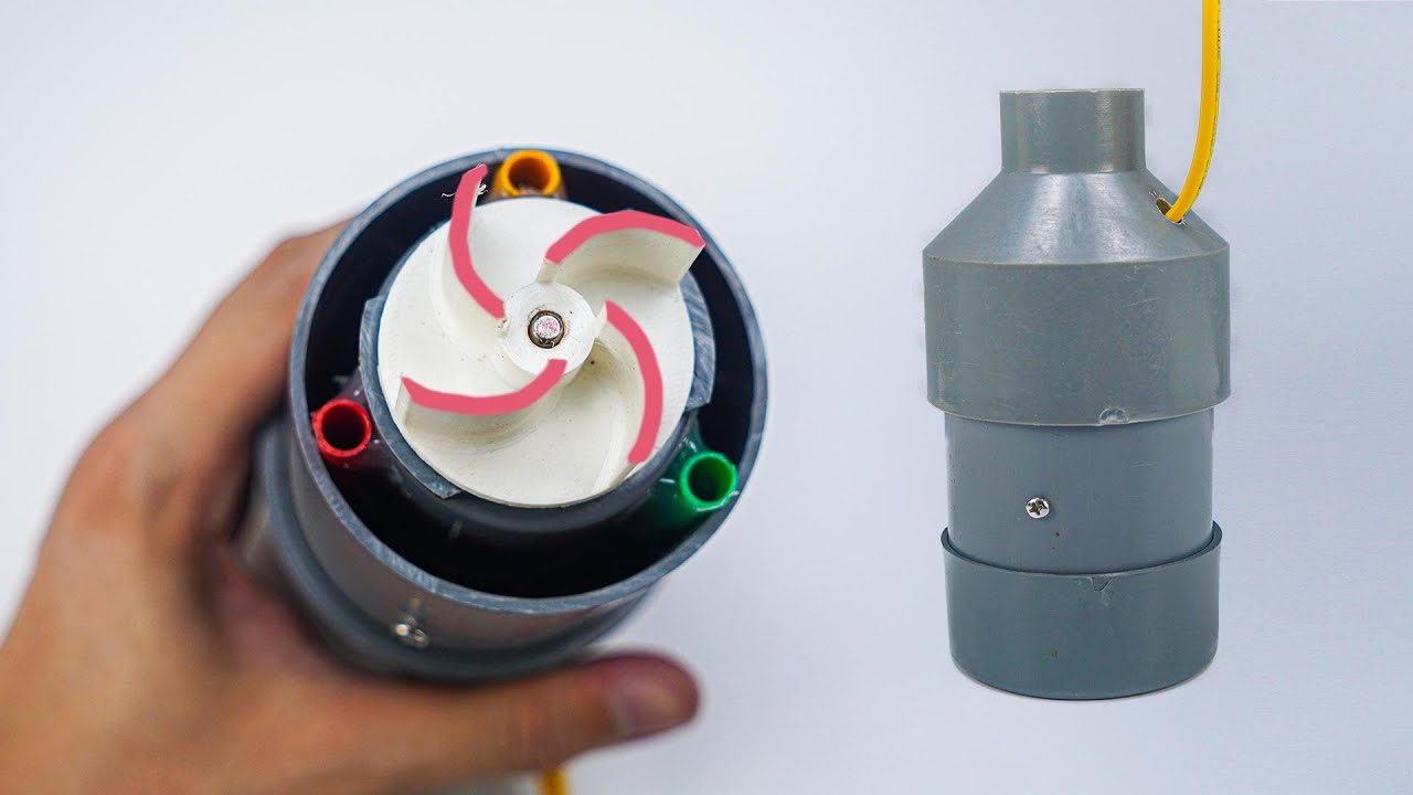 Chế máy bơm chìm siêu mạnh từ motor 775