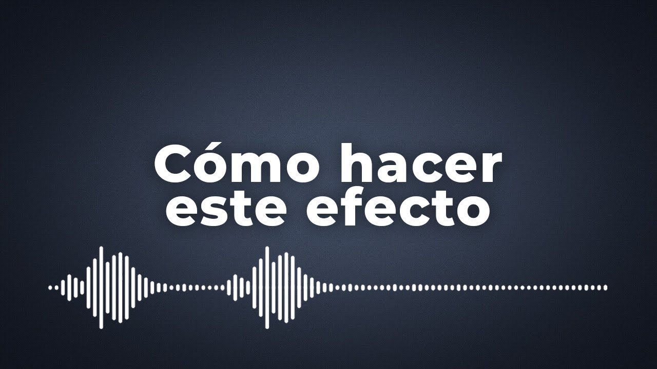 C&oacute;mo hacer ESPECTRO DE AUDIO en v&iacute;deos en 3 MINUTOS