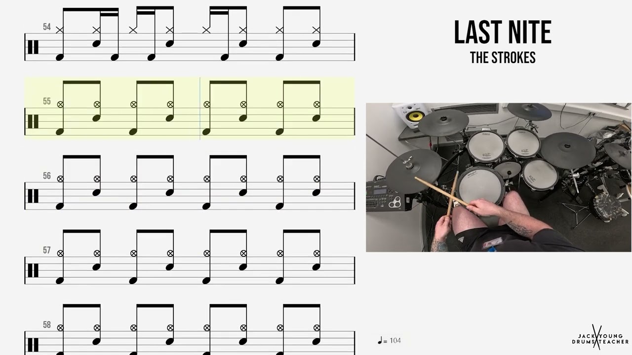 🥁 Last Nite - The Strokes - (DRUMS ONLY)